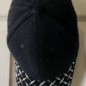 Black Cap with Silver Accents